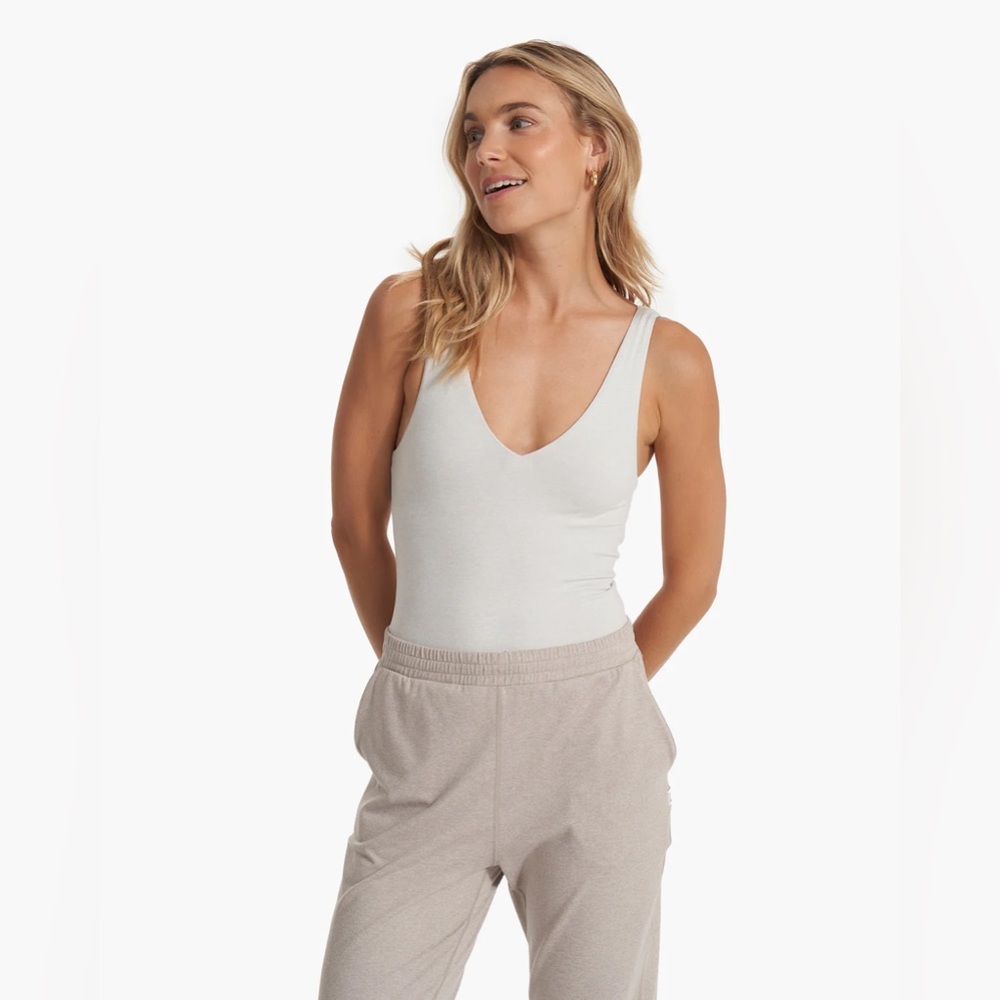 Vuori Halo Bodysuit Salt Heather Size Extra Small